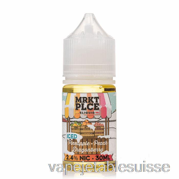 Vape Suisse Glace Ananas Pêche Dragonberry - Sels Mrkt - 30ml 24mg